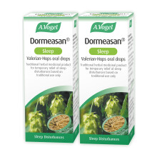A.Vogel Dormeasan Sleep Valerian-Hops Oral Drops | Sleeping Aid | Extracts of Fresh Valerian Root | 116 Days Supply | (2 x 50ml)