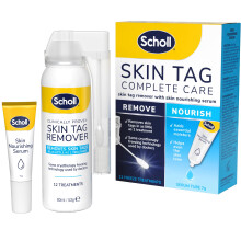 Scholl Complete Care Skin Tag Removal Kit - Safe & Effective Skin Tag Remover - Moisturising Serum Restores Skin's Appearance - Clinically Proven - 1