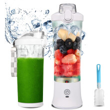 600ml USB Blender, 270W Portable Mixer for Shakes & Smoothies(White)