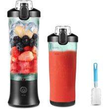 600ml USB Blender, 270W Portable Mixer for Shakes & Smoothies(Black)