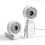 Handheld fan LED display 5000 mAh rechargeable 5 speeds foldable 3 in 1(White) 1