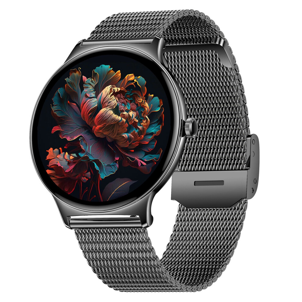 Smartwatch V89 1.43 Inch Amoled Women's Health Bluetooth Calling Elegant Ui(Black) Black 6976918064318