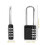 3pcs Resettable Combination Lock 4 Digit Long Shackle Combination Padlock (11.5*4.2*1.8 Cm) 2