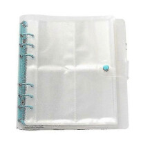 (Blue) 100pockets Photo Album 3 Inches Photocard Binder Instax Mini Album Scrapbook For Photos Collect Book
