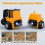 (26 piece set,Yellow)Magnetic Transform Engineering Car Assembled Toys 2