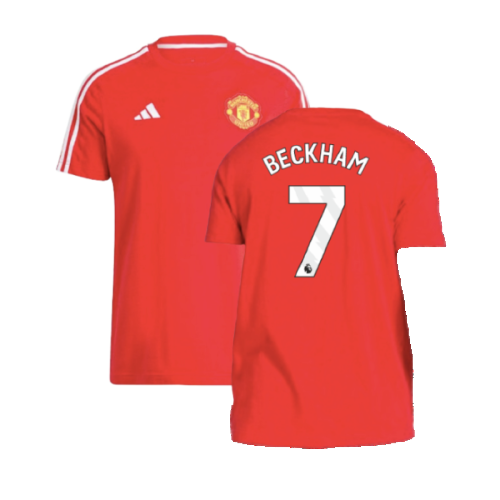 Adidas (S) 2024-2025 Man Utd Dna Tee (Red) (Beckham 7) Red