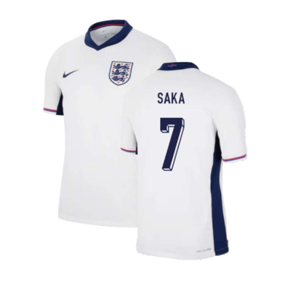 Nike (3Xl) 2024-2025 England Home Match Dri-Fit Adv Authentic Shirt (Saka 7)