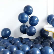 Marineblauwe ballonnenboogset, 66 stuks. Blauwe gouden ballonnenboogset met confettiballonnen voor een