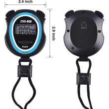 3-delige digitale stopwatch, multifunctionele elektronische digitale sportstopwatch voor sportcoaches