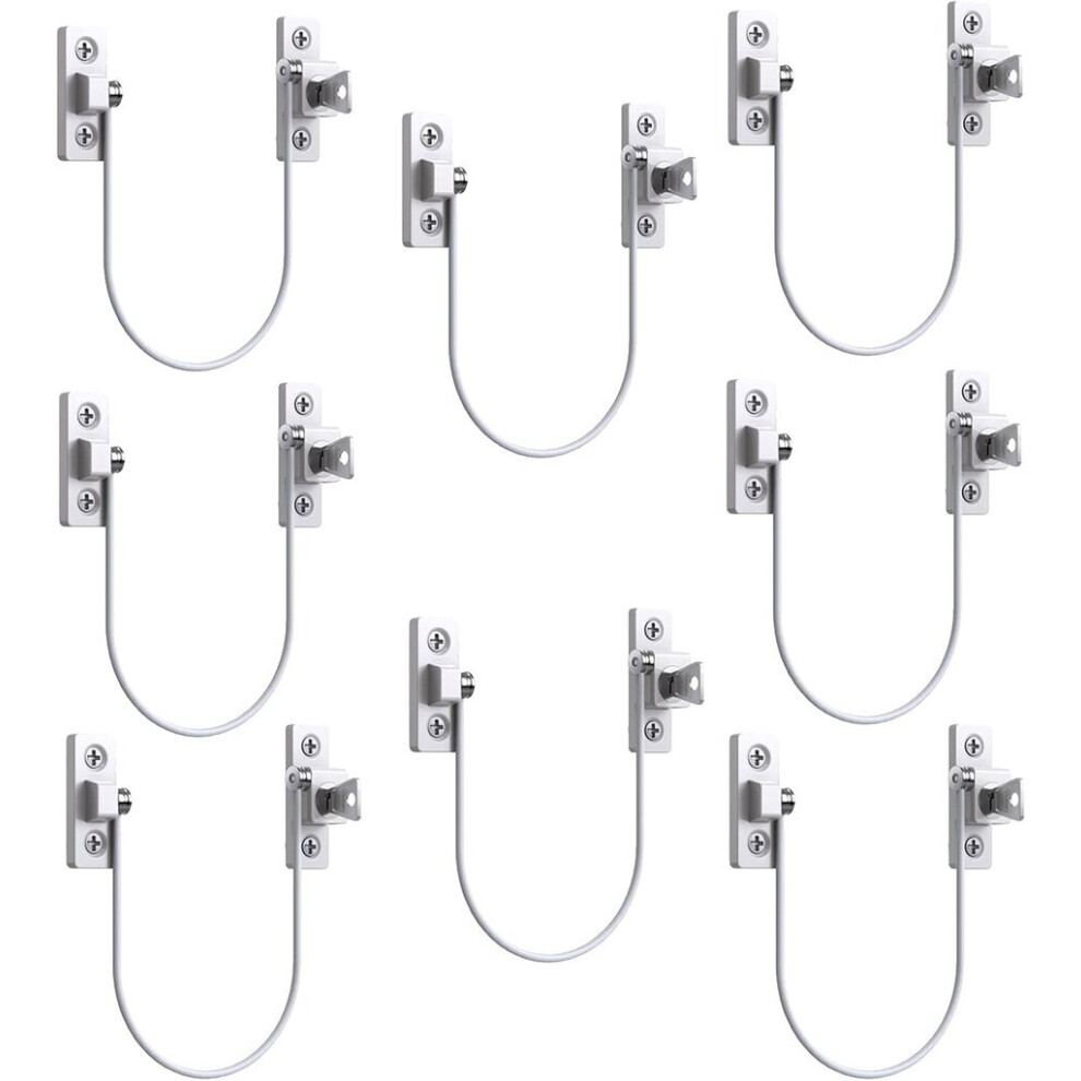 stuks raambeugels Deur Raam Deurbegrenzers Grendel Raam UPVC Limiet Slot Veiligheidsgrendel Kabel Limiet