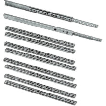 5 paia (10 pezzi) di guide scorrevoli/a estrazione per cassetto da 17 mm x 278 mm, zincate 278 mm