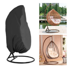 Hangstoelhoes Zwart 230x200cm Waterdichte Oxford Stoffen Ei Tuinstoelhoes 210D