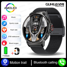 Älykello Uusi GPS Track Älykello miehille 1,85 tuuman Ultra HD Amoled Screen 710 Mah Akku Bluetooth