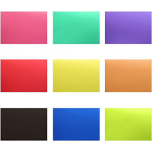 Gel Corrector de Luz - Transparente 30 x 20cm - 9 Hojas con 9 Colores: Rojo, Azul, Rosa, Cian, Morado,