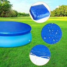 Cubierta de piscina redonda de 8 pies, cubierta de piscina inflable redonda para polvo
