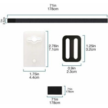 Kit de montaje para panel solar de piscina - 8 correas para cubierta solar - Kit de correas para cubierta