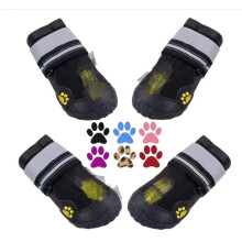 Zapatos para perros, 4 piezas. Zapatos con desgaste, fuerte cinta interna antideslizante y banda elástica