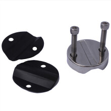 1 paquete de soportes para cañas de pescar de acero inoxidable con rieles de montaje ajustables para