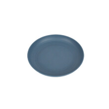 Azul - Plato 20cm Cubiertos de Paja de Trigo 5 Piezas, Vajilla y Utensilios de Cocina Irrompibles y