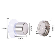 Jabonera magnética con ventosa, soporte resistente, sin necesidad de taladrar, de acero inoxidable.
