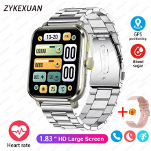 Smart Watch Neue Amoled Smart Watch Männer Blutzucker Bluetooth Anruf GPS Sport Tracker Ip68 Wasserdicht