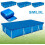 Cubierta de piscina tubular rectangular - Azul (300 x 200 cm) Cubierta de piscina tubular rectangular 1