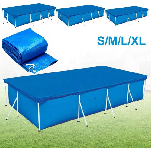 Cubierta de piscina tubular rectangular - Azul (300 x 200 cm) Cubierta de piscina tubular rectangular