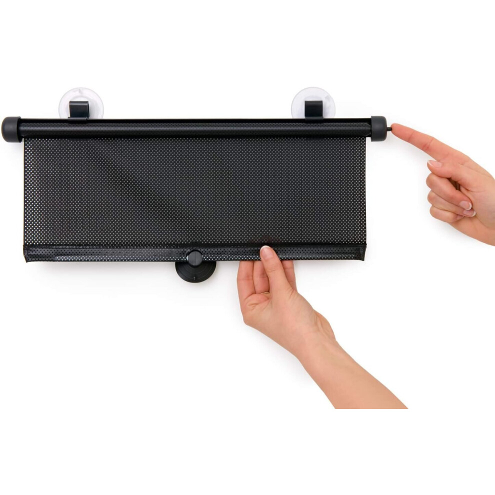 Zwart 40*60 - Set van 2, Autozonnescherm, Autozonnekap voor kinderen, Autoraamhoes met zuignap en