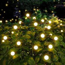 Valkoinen 8 LED-aurinkopuutarhavalo, uusi päivitetty aurinkolamppu pihapolun koristeluun, korkea elastinen