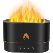 Flame Effect eteeristen öljyjen diffuusori, 250 ml:n aromihajotin, 2 valotilaa ja 3 ajastinta, ilmanhajotin