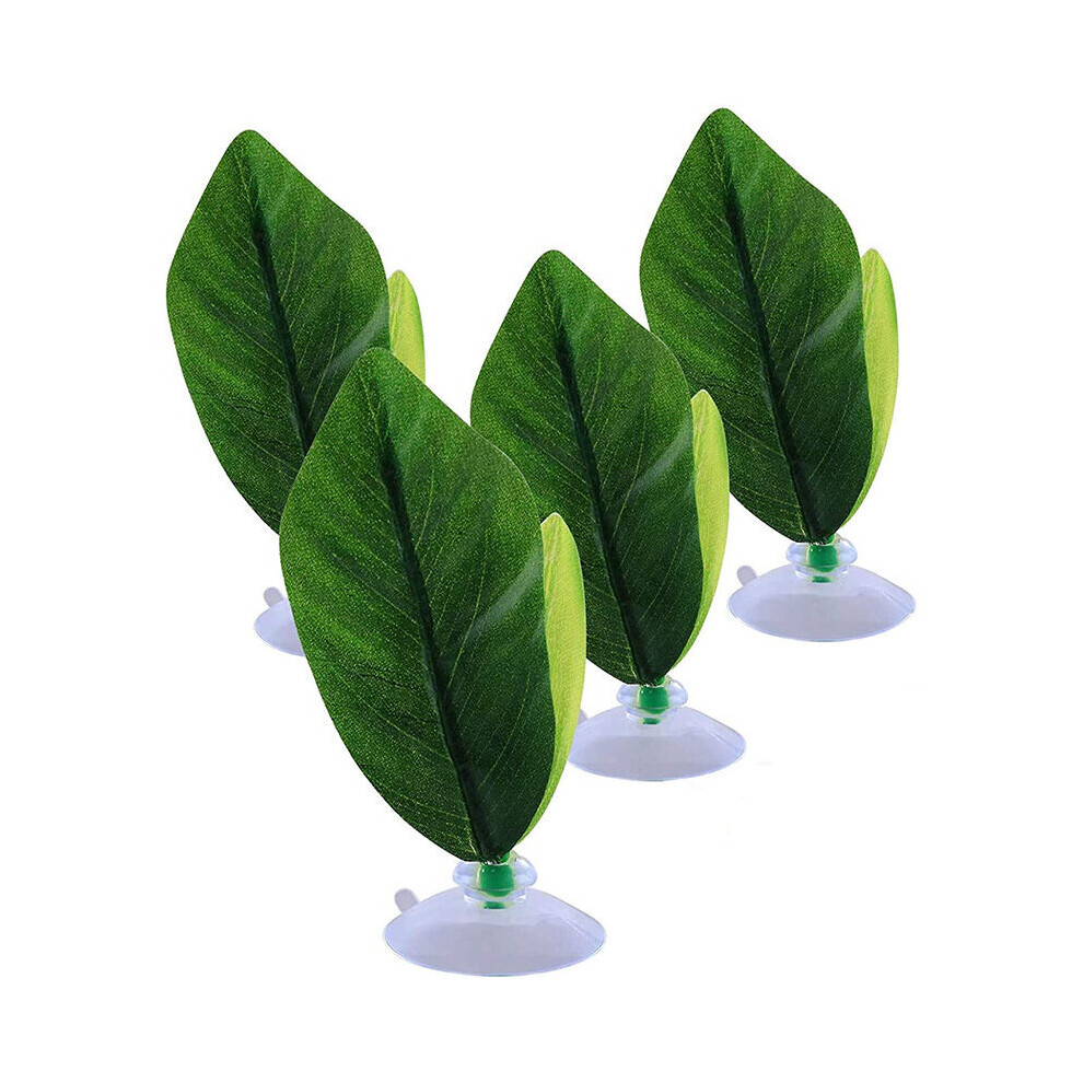 Hamac flottant Betta Bed Hamac en forme de feuille pour aquarium Vert 4 pièces (1 pièce dans un emballage)