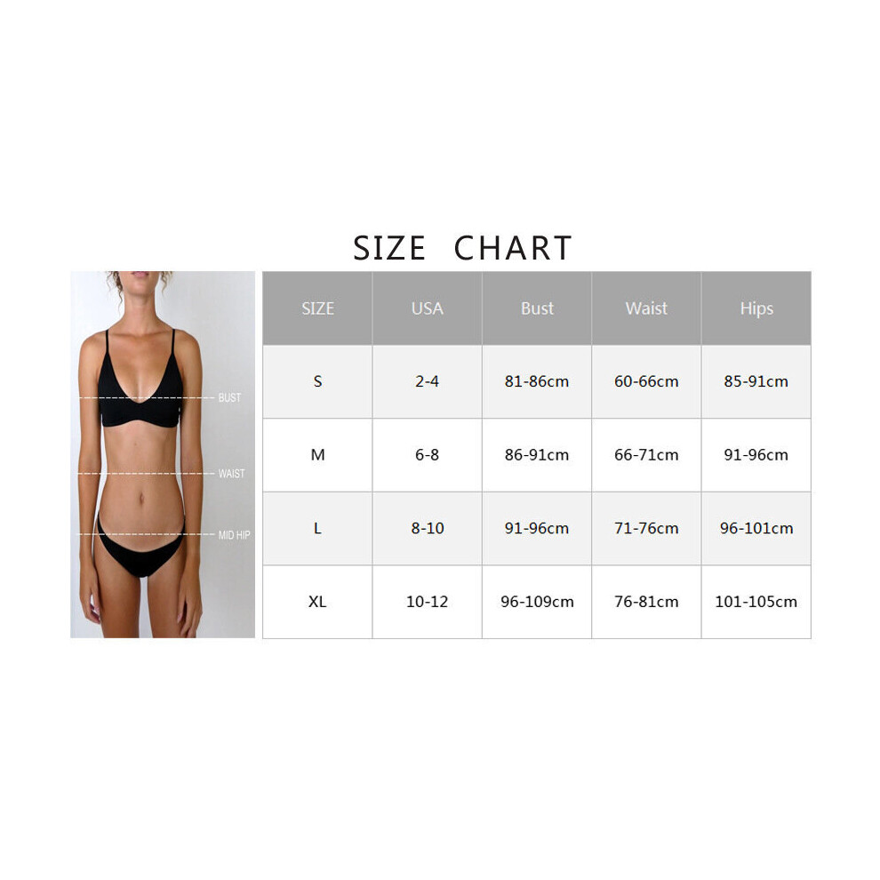 Maillot de bain 2 pièces blanc pour femme, taille M, couleur unie