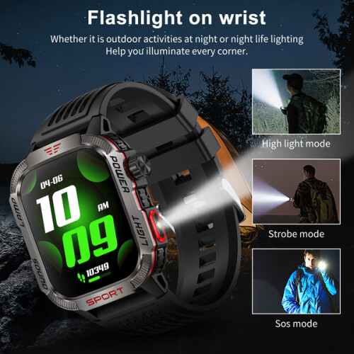 Smartwatch Misirun BT8959T6, grün 2