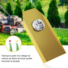 45 x Heavy Duty -teriä (4g / 0,75mm) Ruuvi (kulta) Ruohonleikkurit Titanium Vaihtoterät Husqvarnille/Automowerille/Gardenalle