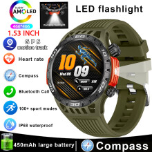 Smart Watch Smart Watch Männer Led Licht Kompass Sport Fitness Uhr Ip68 Wasserdicht Bluetooth Sprechen