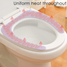 Warm Toilet Seat Heater, Heated Elongated Toilet Seat, Soft And Warm Thick Padded Toilet Seat Cover,