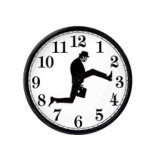 Orologio da parete creativo silenzioso e muto, ispirato a Silly Walk
