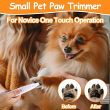 Pet Micro Precision Trimmer, 2024 New Upgraded Dog Paw Trimmer with LED Light, Quiet Pet Hair Trimmer,