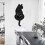 Creative Cat Pendulum Wall Clock Decorative Acrylic Wall Clock with Swing Tail Home Decor Silent Crawling 2