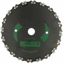 Lame de tondeuse universelle 20 dents à angle droit pour tronçonneuse, débroussailleuse, disque de jardin