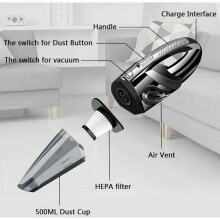 Aschesauger, 120 W, 2200 mAh, leistungsstarker kabelloser Handstaubsauger mit Nass-/Trockenfunktion,