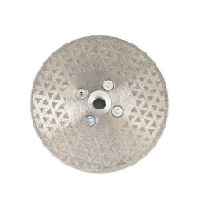 Disque de coupe et de meulage diamanté 125 mm x M14 Lame de scie galvanisée pour couper la pierre, le