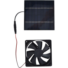 Extractor de aire solar de 10 W, kit de ventilador con panel solar impermeable para gallineros e invernaderos.