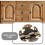8 cerniere antiche per esterni, mini cerniere decorative in bronzo antico, ferramenta retrò per ante 3