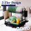 Dishwasher Tiered Dish Channel Multi-functional Dish Drying Rack Rust Resistant Kitchen Dish Drying 3