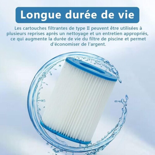 Poolfilter für Bestway 58094 für Bestway Typ II Filter Poolfilter (4 Stück) 2