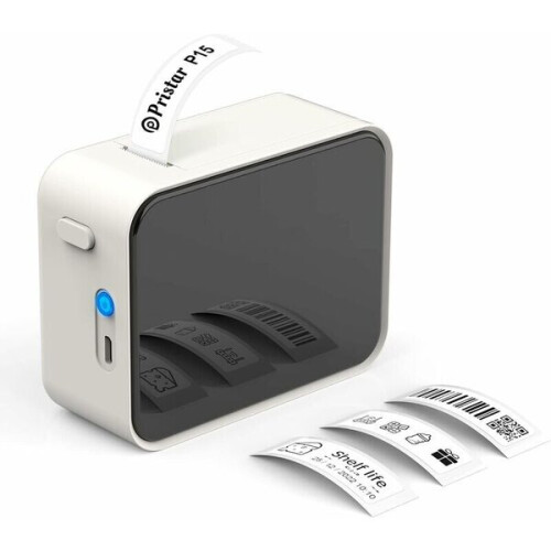 Bluetooth-labelprinter, P15 Mini-etikettenprinter, draagbare thermische labelprinter, app-verbinding, 1