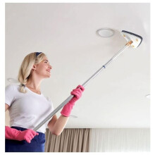Aspirateur - serpillère serpillère triangulaire rotative à 360 avec 6 balais - serpillère télescopique