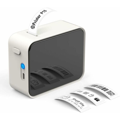 Bluetooth-labelprinter, P15 Mini-etikettenprinter, draagbare thermische labelprinter, app-verbinding,