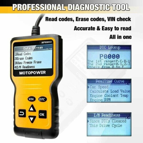 Scanner OBD2-scanner Universele motorfoutcodelezer CAN-diagnosetool voor alle OBD II-protocollen 1